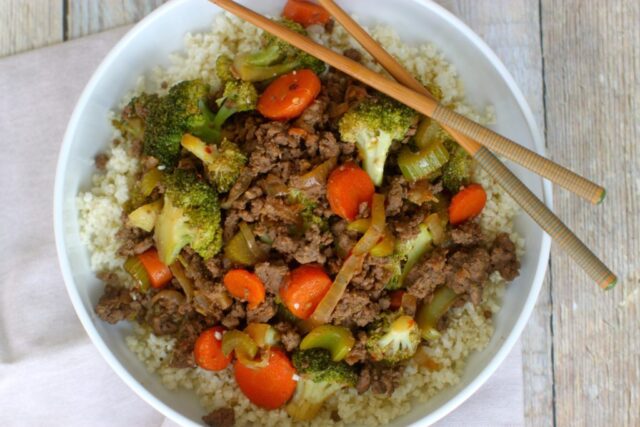 Ground Chicken Stir Fry