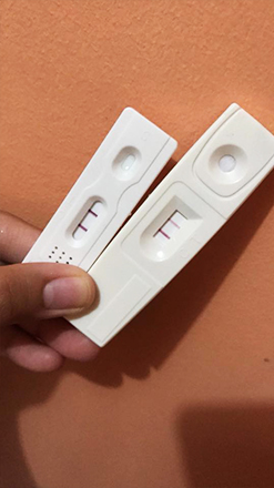 How to read a traditional pregnancy test result